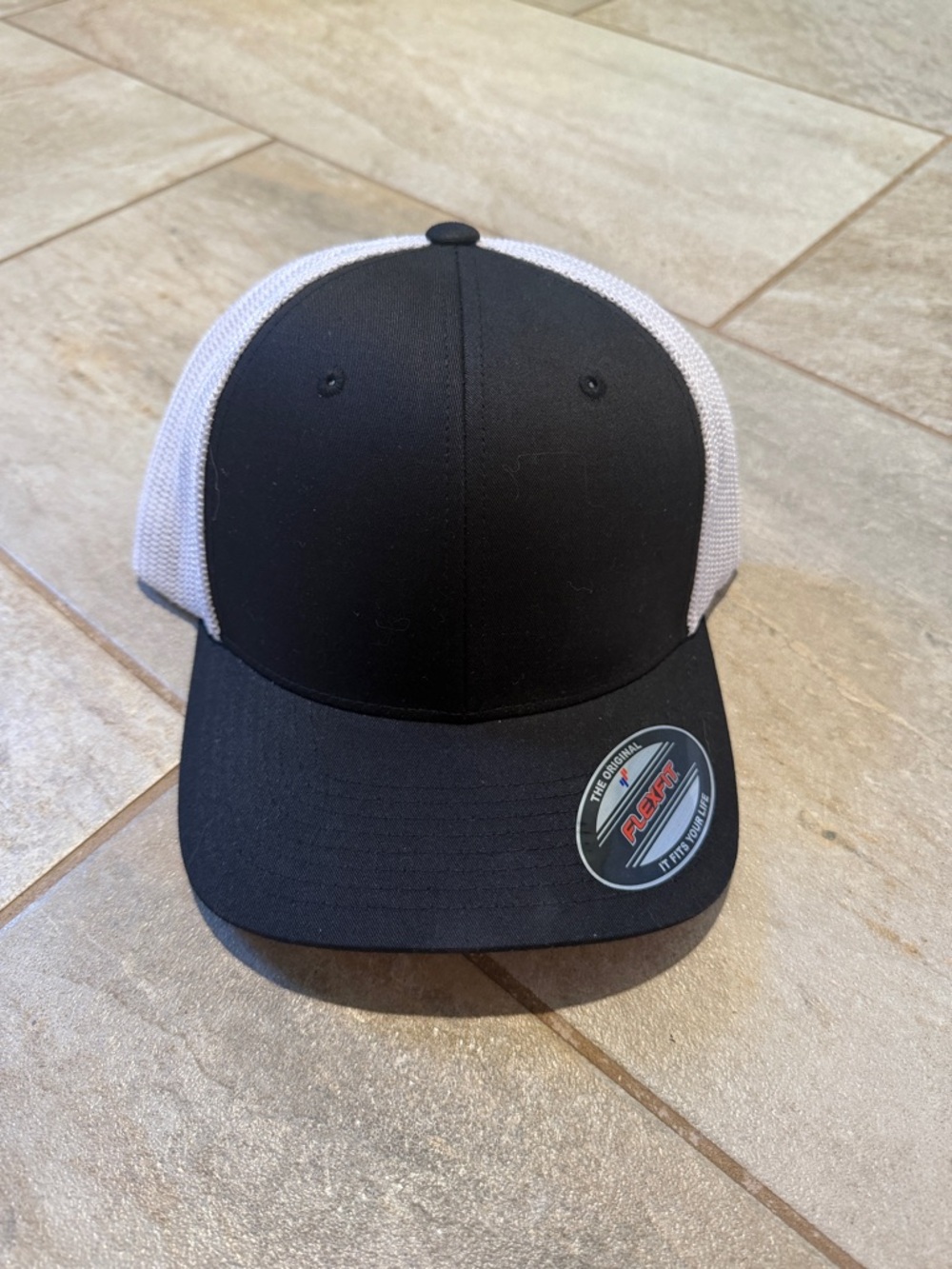 Black and White Mesh Trucker Hat